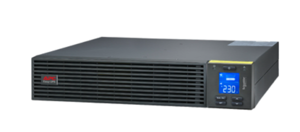 APC Easy UPS On-Line, 3kVA/2700W, Rackmount 2U, 230V, 6x IEC C13 + 1x IEC C19 outlets, Intelligent Card Slot, LCD, W/ rail kit